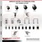 Service Caster 3 Inch 316SS Soft Rubber Swivel 1-7/8 Inch Expanding Stem Caster Set Brake SCC SCC-SS316EX20S314-SRS-TLB-178-4 - alternate 2